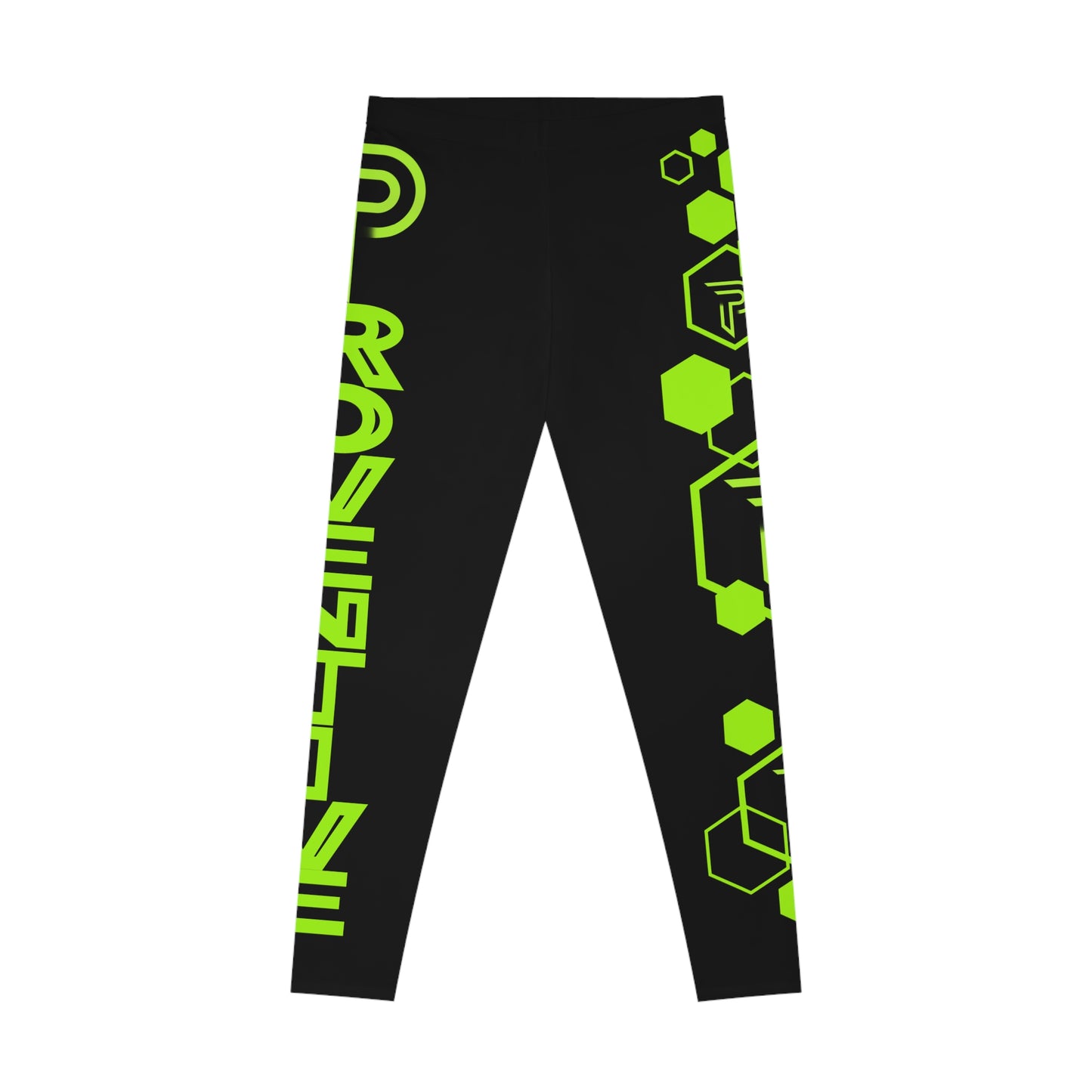 Neon Graphic Stretchy Leggings for Active Lifestyle